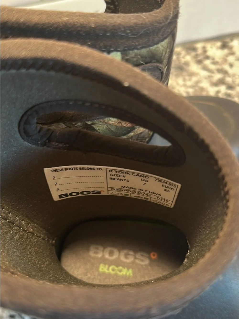 7T Bog Boots Camo Waterproof Pull-On